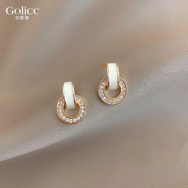 【Golicc】圓圈 極簡 耳環(七夕 情人節 生日 飾品 耳釘 耳飾 耳墜 禮物)