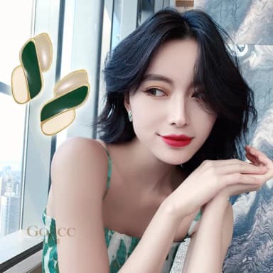 【Golicc】彩色 滴釉 耳環(七夕 情人節 生日 飾品 耳釘 耳飾 耳墜 禮物)