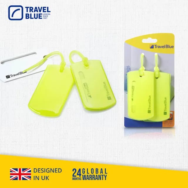【Travel Blue 藍旅】Jelly 果凍行李掛牌 一組2入(行李吊牌)