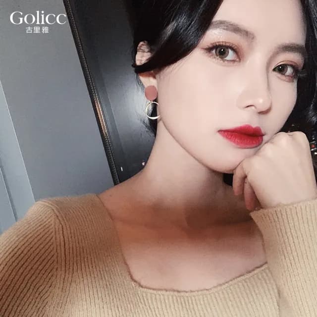 【Golicc】耳環 簡約 復古(七夕 情人節 生日 飾品 耳釘 耳飾 耳墜 禮物)