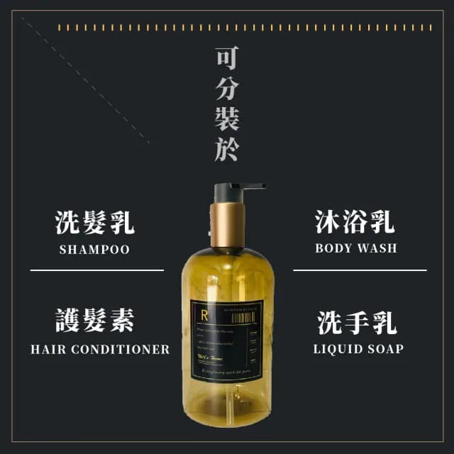 【分裝用品】北歐風沐浴乳分裝瓶500ml(大容量 按壓瓶 空瓶 塑膠瓶 乳液 洗手乳 洗髮精 保養品 瓶罐)