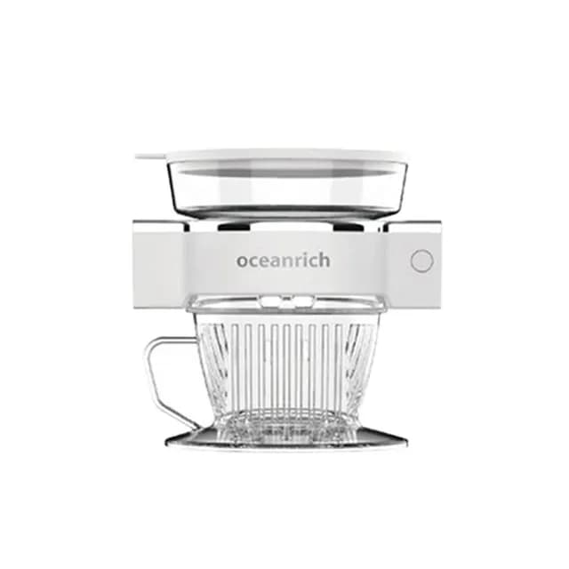 【Oceanrich】二合一自動旋轉咖啡機S5(珍珠白)