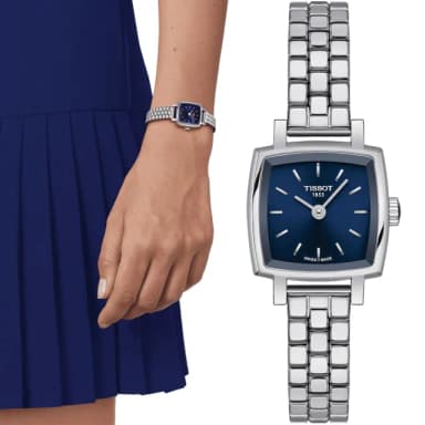 【TISSOT 天梭 官方授權】LOVELY SQUARE 小公主系列石英手錶 情人節 禮物(T0581091104101)
