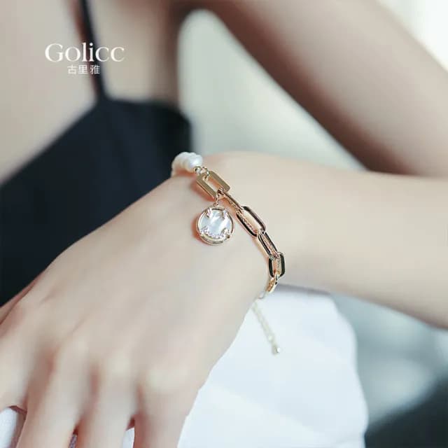 【Golicc】手鍊 巴洛克 笑臉(七夕 情人節 生日 手環 手繩 首飾 飾品 禮物)