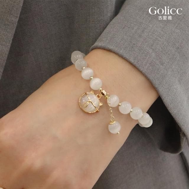 【Golicc】手鍊 招財貓(母親節 生日 情人節 手環 手繩 首飾 飾品 禮物)