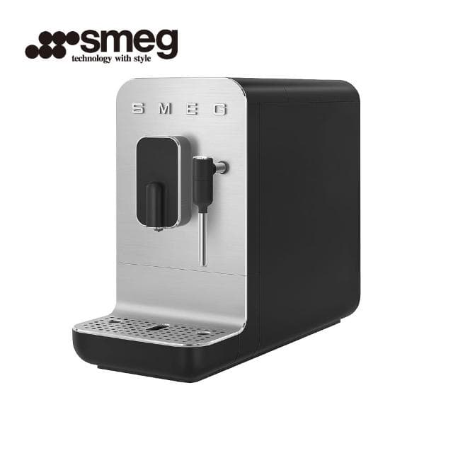 【SMEG】義大利全自動義式咖啡機BCC12款-耀岩黑(BCC12BLM)