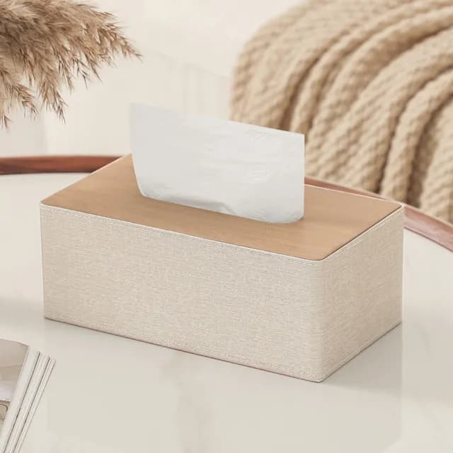 【巴芙洛】北歐高級PU皮革 面紙盒(面紙盒 加大/辦公室用品/紙巾盒/衛生紙/浴室面紙盒/交換禮物)