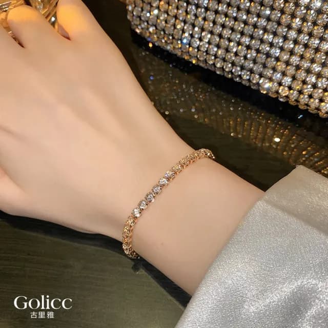 【Gulicc】手鍊 韓國 輕奢 滿鑽(雙11 聖誕節 生日 手環 手繩 首飾 飾品 禮物)