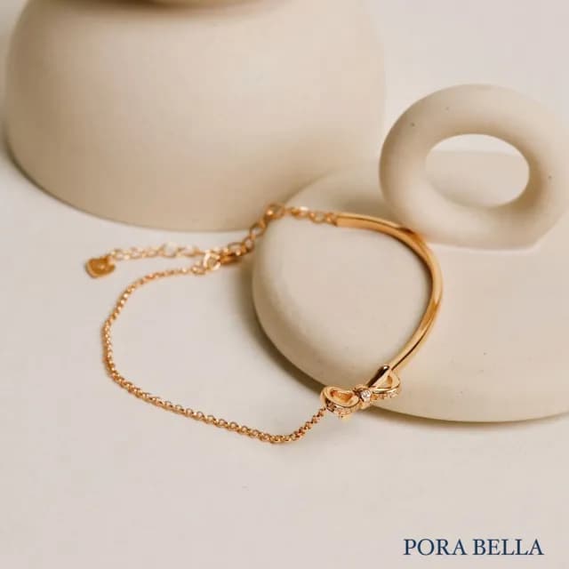 【Porabella】925純銀 蝴蝶結手鍊 輕奢ins小香風 滿鑽少女心手鏈 情人節禮物 Bracelets