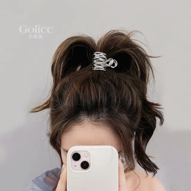 【Gulicc】髮夾 韓國 高馬尾 固定 神器(雙11 聖誕節 生日 髮飾 頭飾 鯊魚夾 抓夾 禮物)