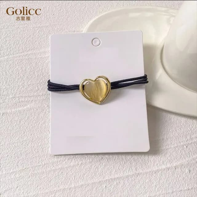 【Gulicc】髮圈 貓眼石 簡約 幾何(雙11 聖誕節 生日 髮飾 頭飾 大腸圈 髮夾 禮物)