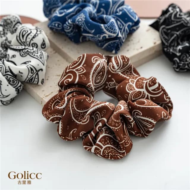 【Golicc】髮圈 歐美款 復古係 百搭 大腸髮圈(七夕 情人節 生日 髮飾 頭飾 大腸圈 髮夾 禮物)