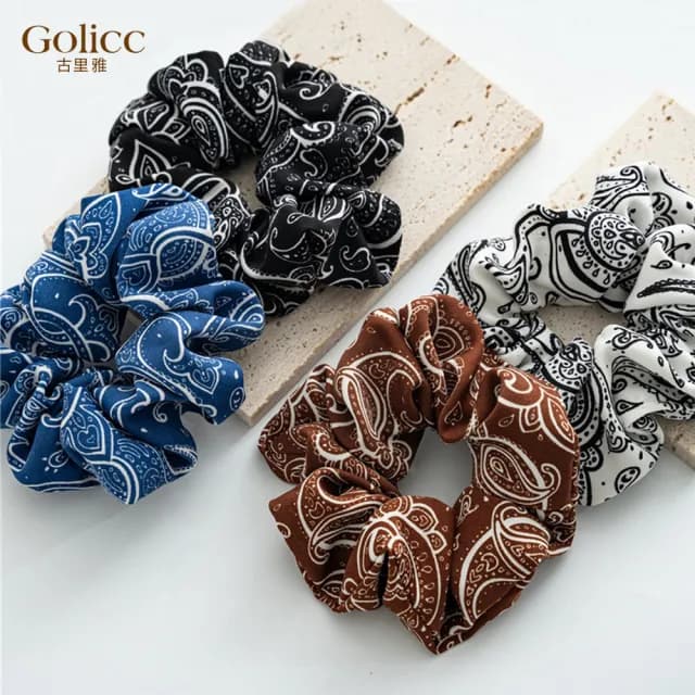【Golicc】髮圈 歐美款 復古係 百搭 大腸髮圈(七夕 情人節 生日 髮飾 頭飾 大腸圈 髮夾 禮物)