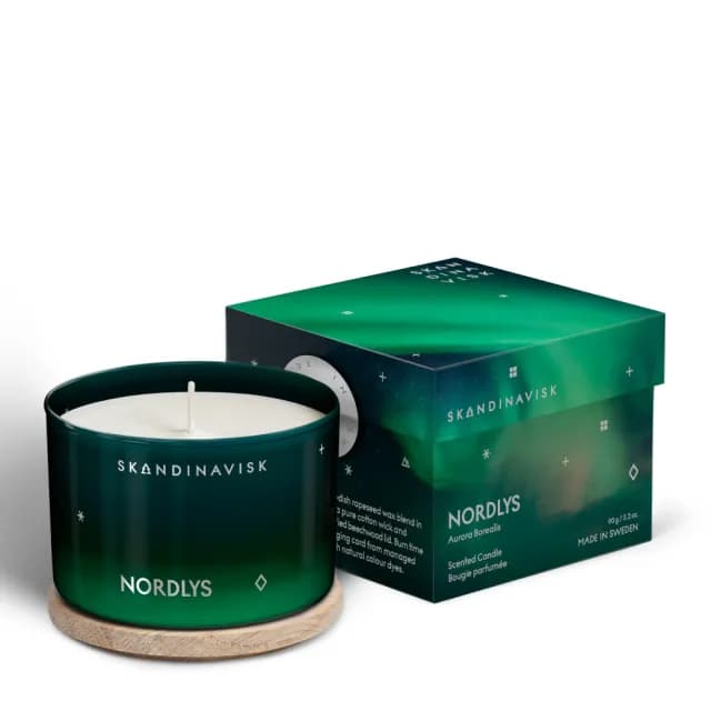 【Skandinavisk】官方直營 香氛蠟燭 90g(冬日限定｜NORDLYS 北極光)