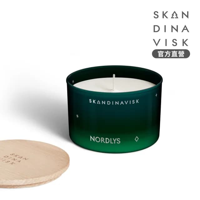 【Skandinavisk】官方直營 香氛蠟燭 90g(冬日限定｜NORDLYS 北極光)