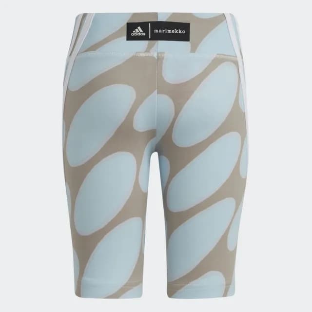 【adidas 愛迪達】MARIMEKKO 運動套裝 短袖/緊身褲 童裝 IC3665