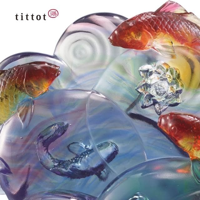 【tittot 琉園】和美有餘_擺飾(送禮/琉璃/禮物/玻璃/水晶/藝術品/擺飾/禮贈/企業/和/美/有/餘)