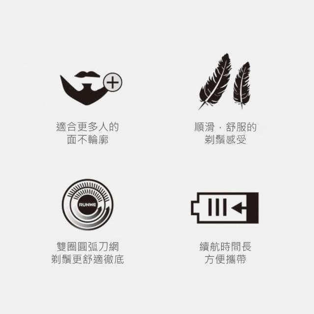 【NAKAY】雙刀頭充電式電動刮鬍刀 /刀頭可水洗NS-601(交換禮物首選)