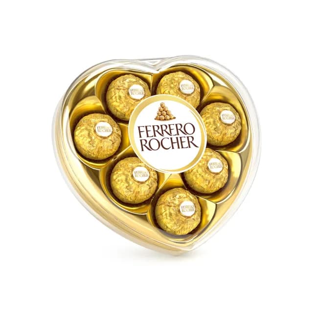 【金莎】經典巧克力8粒心型禮盒(100g)