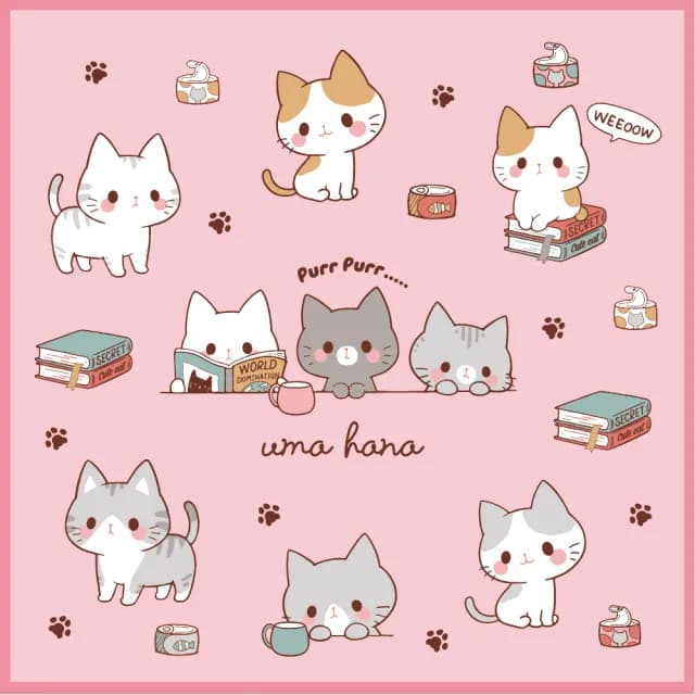 【uma hana】情人節禮物 七夕 喵小酷1000cc斜背水壺袋防水的小凱特水壺袋(1000cc水壺袋/水壺袋/防水包)