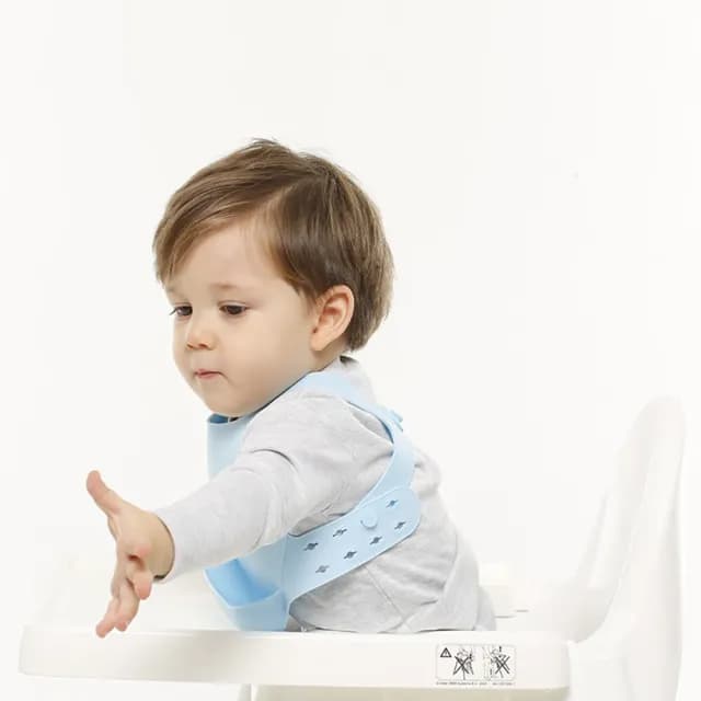 【minikoioi】土耳其製 X型立體矽膠圍兜 多色可選(彌月禮 副食品 兒童學習餐具)