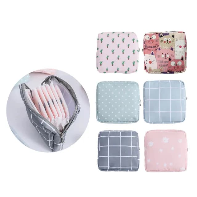 【沐日居家】雙11 衛生棉收納包 化妝包 收納包 生理用品 萬用收納包 零錢包 小物包 飾品