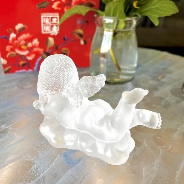 【琉璃工房】What a Wonderful World 愛作夢天使 珍藏版(生日/節日/退休/結婚禮物/擺飾/琉璃工房LIULI)