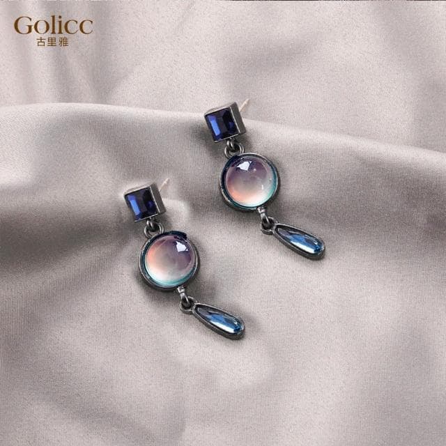 【Golicc】耳環 巴洛克 復古(618 七夕 情人節 生日 飾品 耳飾 耳墜 禮物)