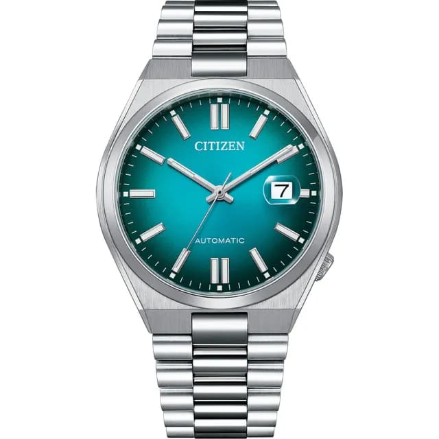 【CITIZEN 星辰】漸層湖水綠 青春撞色機械錶 禮物 送禮 推薦(NJ0151-88X)