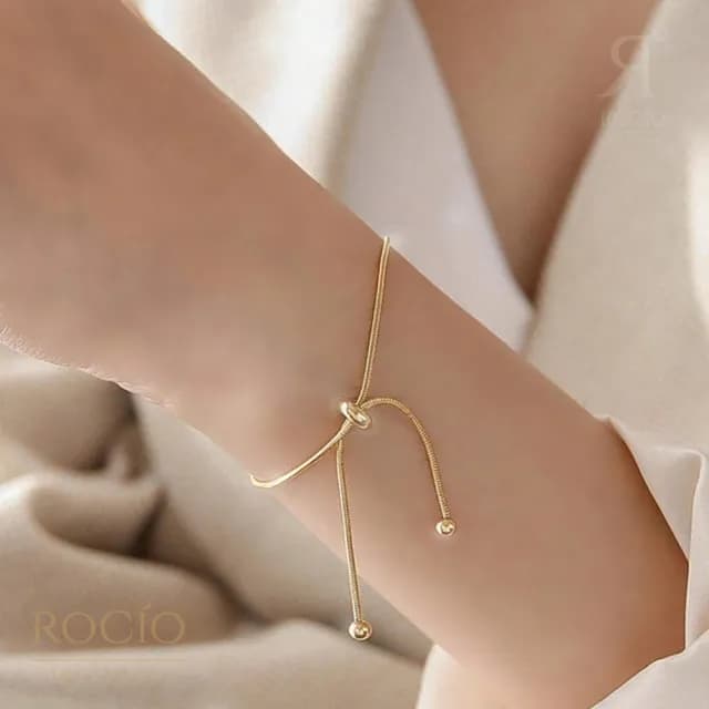 【ROCiO】輕奢設計款手鍊｜女士手鏈可調整手圍大小 附禮盒包裝(母親節閨蜜生日情人節女友禮物)