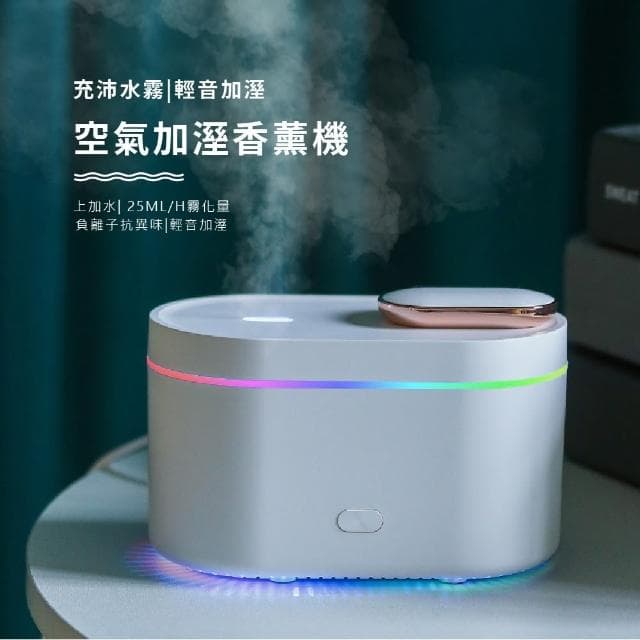 【空氣加濕】USB變色小夜燈迷你香薰機(霧化水氧機 薰香機 香氛機 精油擴香機 氛圍燈 加濕器 交換禮物)