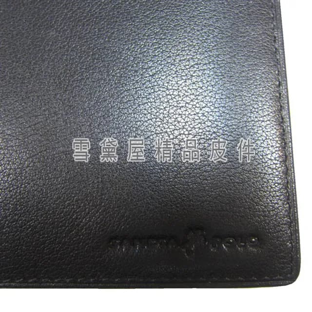 【SNOW.bagshop】情人節禮物 真皮包包  短夾專櫃男仕短夾100%進口軟牛皮革(標準尺寸活動證件夾附品牌禮盒)
