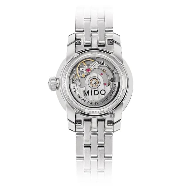 【MIDO 美度】官方授權 Baroncelli 羅馬機械女錶-25mm 手錶 禮物 推薦(M0390071101300)