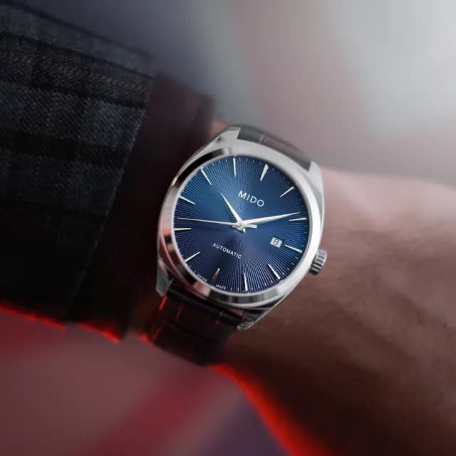 【MIDO 美度】官方授權 皇室藍機械錶-40mm 手錶 送禮 推薦(M0245071604100)