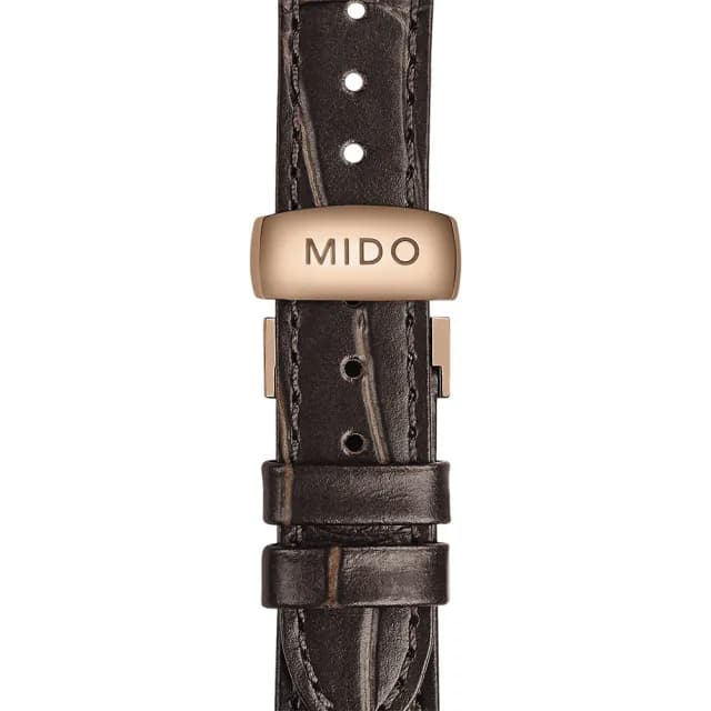 【MIDO 美度】官方授權 Baroncelli 永恆系列 鑽石機械女錶-30mm 手錶 禮物 推薦(M0372073604601)