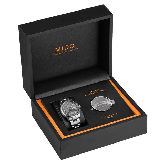 【MIDO 美度】官方授權 建築20週年 Multifort 先鋒系列機械錶-42mm 520禮物 送禮 手錶(M0054301106181)
