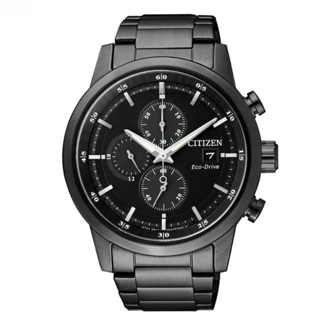 【CITIZEN 星辰】Chronograph系列 型男必備 光動能三眼計時腕錶 畢業禮物 送禮 推薦(CA0615-59E)