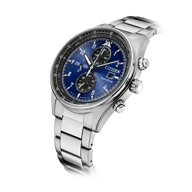 【CITIZEN 星辰】Chronograph系列 時尚光動能計時腕錶 七夕 情人節 送禮 推薦(CA0770-81L)
