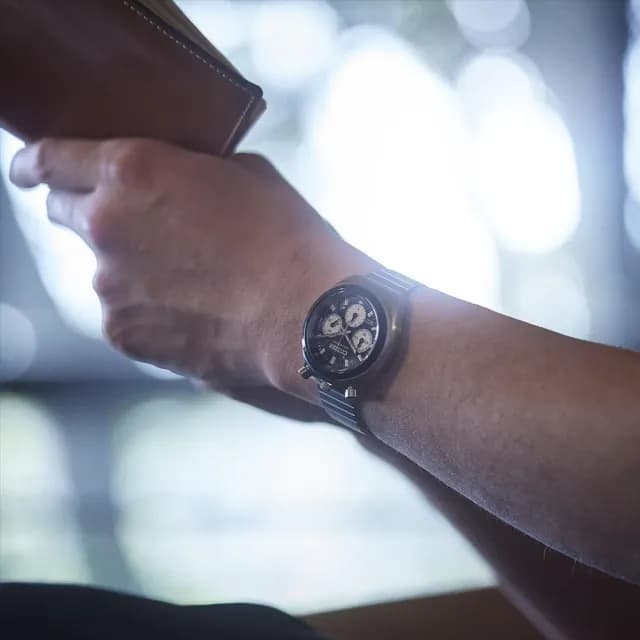 【CITIZEN 星辰】Tsuno Chrono 牛頭 熊貓 計時石英腕錶 七夕 情人節 送禮 推薦(AN3660-81E)