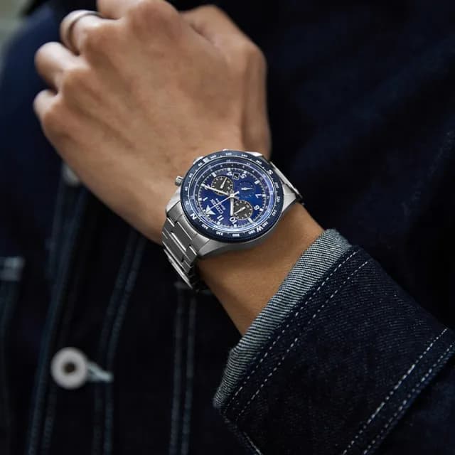 【CITIZEN 星辰】Chronograph系列 時尚計時光動能腕錶 七夕 情人節 送禮 推薦(CA4554-84L)