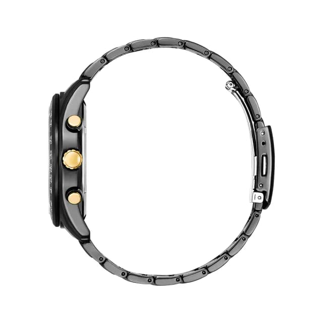 【CITIZEN 星辰】Chronograph系列 三眼計時光動能腕錶 七夕 情人節 送禮 推薦(CA4536-86X)