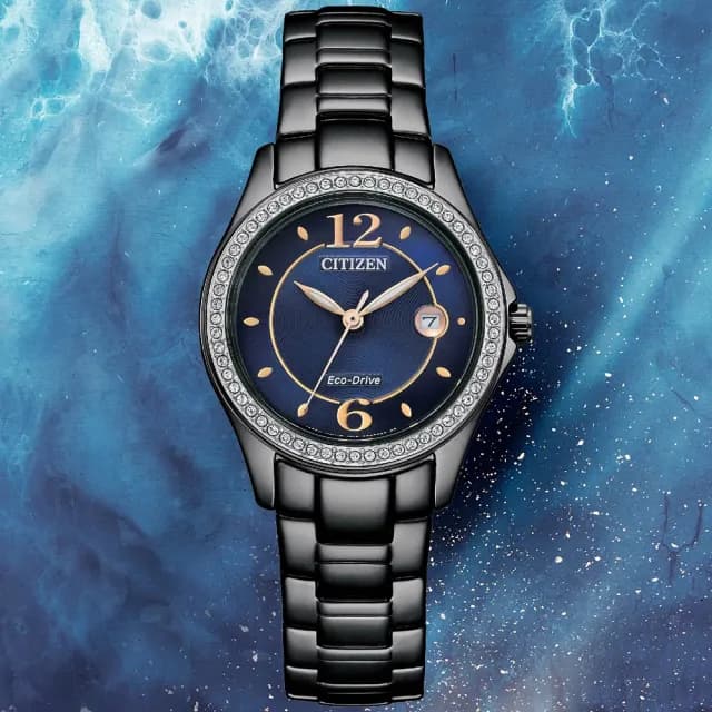 【CITIZEN 星辰】LADYS系列 時尚晶鑽光動能腕錶 七夕 情人節 送禮 推薦(FE1255-84L)