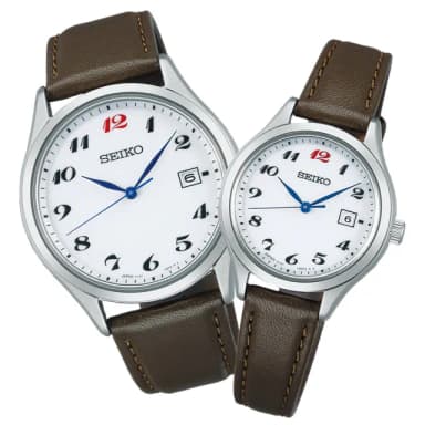 【SEIKO 精工】限量 CS系列 Laurel 110周年 太陽能對錶 母親節 禮物 推薦(V157-0DV0J/V137-0DN0J)