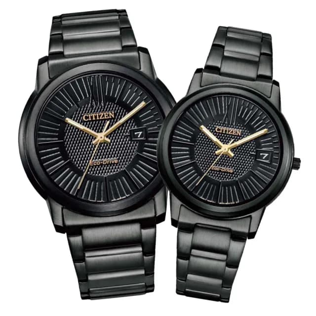 【CITIZEN 星辰】PAIR系列 簡約時尚光動能對錶 七夕 情人節 送禮 推薦(AW1217-83E+FE6017-85L)