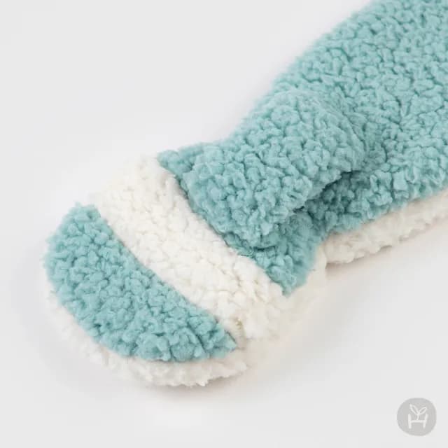 【Happy Prince】韓國製 Natty薄荷綠雪絨內裡嬰兒童圍巾(保暖寶寶圍脖圍兜口水巾)