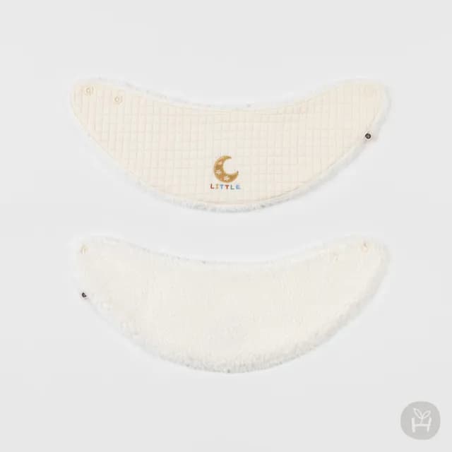 【Happy Prince】韓國製 Enzo黃月亮雪絨內裡嬰兒童圍兜(保暖寶寶圍脖圍兜口水巾)