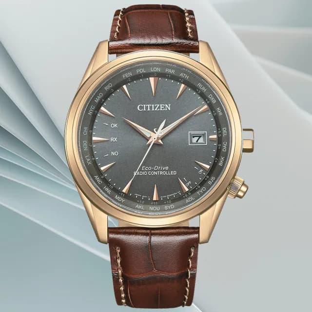 【CITIZEN 星辰】GENTS系列 電波對時 光動能腕錶 七夕 情人節 送禮 推薦(CB0273-11H)