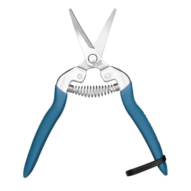 【HOKAS】長曲刃芽切剪(台灣製 適用觀葉植物 園藝盆栽 摘果 切花 S518)