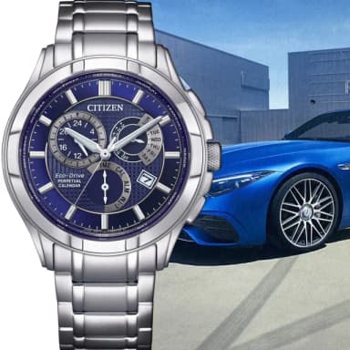 【CITIZEN 星辰】Eco-Drive 光動能萬年曆商務腕錶 男錶 手錶 畢業 禮物 推薦(BL8160-58L)