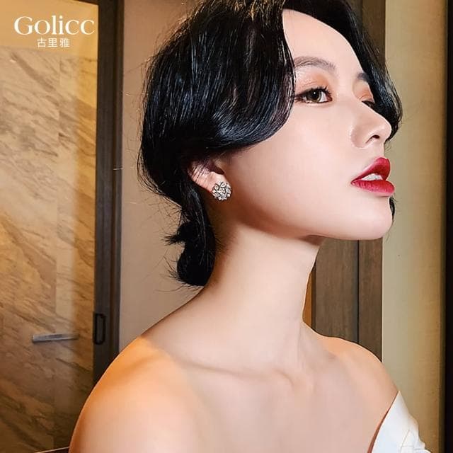 【Golicc】小巧 雪花 耳環(母親節 生日 情人節 飾品 耳釘 耳飾 耳墜 禮物)